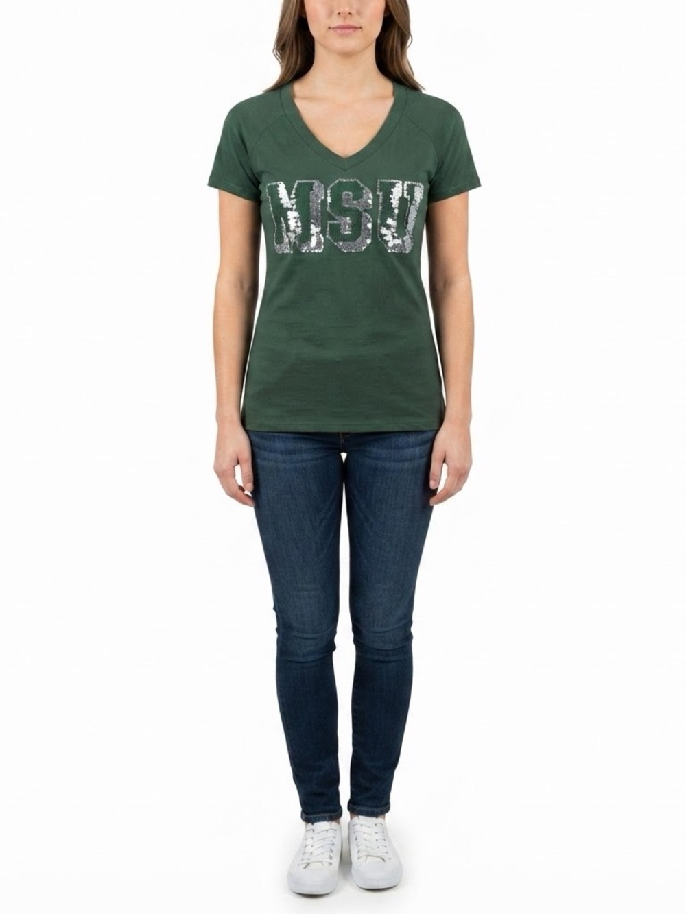 Michigan State University Sequin Tee Shirt